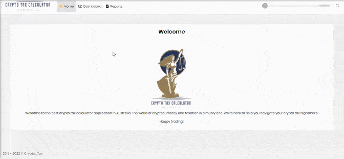 crypto tax calculator australia dashboard view