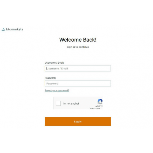 BTCMarkets Login